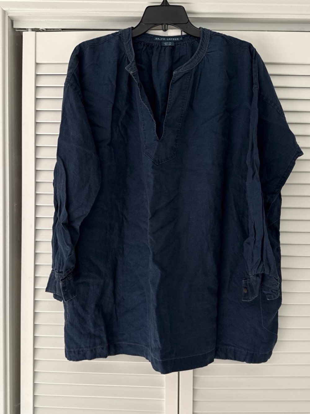 Ralph Lauren Women’s 100% Linen Denim Blouse